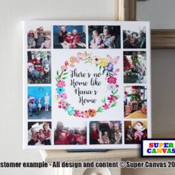 Nana Grandma Mum Personalised Photo Picture Collage Wall Art Framed Canvas Print Grandparent Nannie Granny Mothers Day Birthday Gift - thumbnail 3