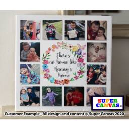 Nana Grandma Mum Personalised Photo Picture Collage Wall Art Framed Canvas Print Grandparent Nannie Granny Mothers Day Birthday Gift - thumbnail 2