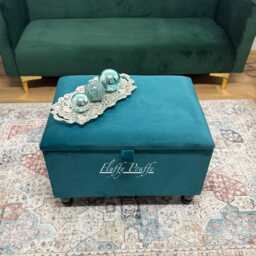 storage Ottoman Footstool Coffee Table Pouffe Bench Chesterfield Declutter Living Space - thumbnail 2