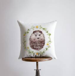 Give Me A Hug - Hedgehog Pillow Cover Throw Sister Gift Christmas Fall Decor Farmhouse Room Mom - thumbnail 1