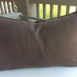 Clarence House Pillow Cover in Tibet Dragon(Pale Green Linen With Cocoa Brown Back - thumbnail 2