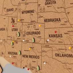 National Park Push Pin Map Apartment Decor, United States Travel 5Th Anniversary Gift, Usa Wooden Wall Art Retirement Gift - thumbnail 2