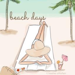 Beach House Art - Wall For Women Days Are The Best Print Digital - thumbnail 2