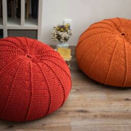 Bean Bag Chair Adult, Pumpkin Pillow, Filled, Ready To Use - thumbnail 4