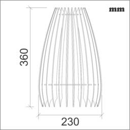 Party Hat Lamp - Laser Cut, Cnc File, Dxf, Cdr - thumbnail 4