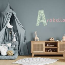 Personalized Name Wall Decal Boho Nursery Decor - thumbnail 2