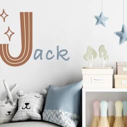 Personalized Name Wall Decal Boho Nursery Decor - thumbnail 3