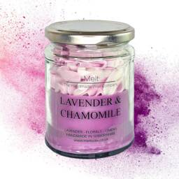 Lavender Chamomile Candle Handmade Jam Jar Candle - 50 Hour Burn - thumbnail 2
