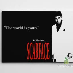 Scarface Film Quote Canvas Art Wall Mafia Gangster Photo Print Picture Framed Home Decor -E224 - thumbnail 2