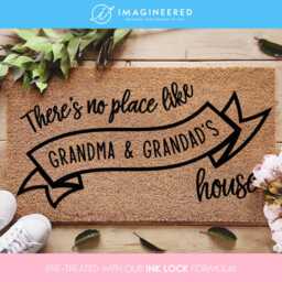 No Place Like Home Doormat - Grand Parent Door Mat Personalized Grandparent Gift Ideas Funny Family Gifts Decor - thumbnail 1