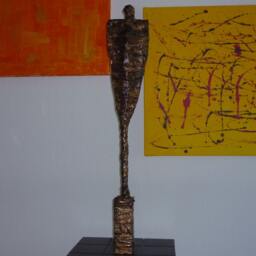 "Large Modern Abstract Artist Figure Sculpture ""The Fly" - thumbnail 2