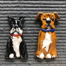 Custom Pet Christmas Ornament Handmade Clay Cat Or Dog Decoration - thumbnail 4
