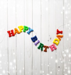 Happy Birthday Banner Colorful Felt Letters Wall Hanging Holiday Custom Baby Party - thumbnail 1