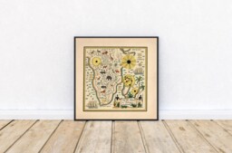 1931 South Africa Map Print Vintage Style Wall Art - thumbnail 1