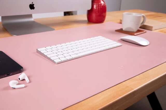 Genuine Leather Handmade Desk Mat , Computer Pad, Best Office Keyboard Mat, 91 X 48 cm Personalizable Special Dimensions Accepted - image 1