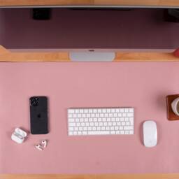 Genuine Leather Handmade Desk Mat , Computer Pad, Best Office Keyboard Mat, 91 X 48 cm Personalizable Special Dimensions Accepted - thumbnail 3