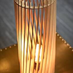 Baltic Birch Wood Table Lamp - Modern Accent Lighting - thumbnail 4