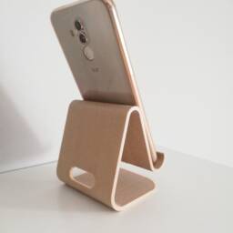 Smartphone Stand - Phone Iphone Dock Desk Organizer Boho Decor Wooden Holder Charging Office Decor - thumbnail 3