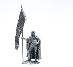 Tin 54mm Figurine England Knight. Lancaster Banner 15Th Century - thumbnail 1
