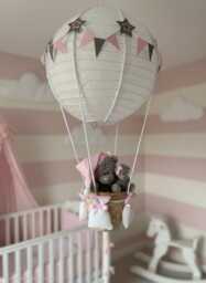 Hot Air Balloon Light Shade, Decoration, Nursery, Toys Included