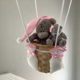 Hot Air Balloon Light Shade, Decoration, Nursery, Toys Included - thumbnail 4
