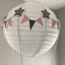 Hot Air Balloon Light Shade, Decoration, Nursery, Toys Included - thumbnail 3