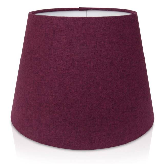 Recycled Damson Purple Brushed Linen Style Empire Lampshades/Pendant Shade Table - image 1