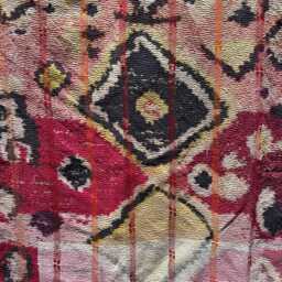 Artisan Persian Kantha Quilt Digital Pattern Print, Handstitched Cotton Bedspread, Vintage Reversible Throw Blanket - thumbnail 3