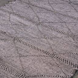 Handmade Grey Moroccan Rug 7x10 Zanafi Kilim, Cotton Berber Carpet - thumbnail 3