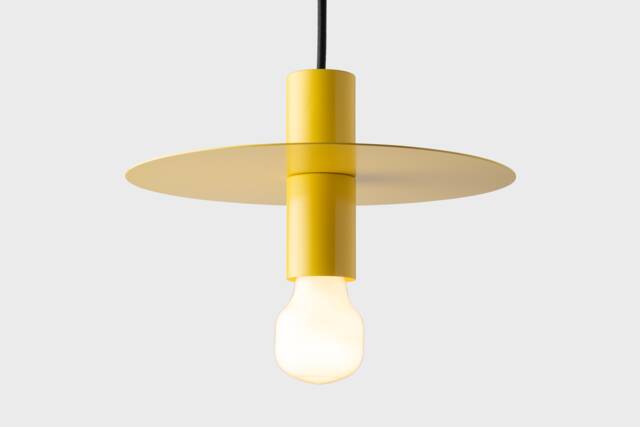 Elvin Ceiling Pendant Hanging Light Yellow Kitchen Island Fixture Disc Lamp Shade - image 1
