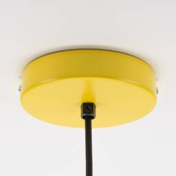 Elvin Ceiling Pendant Hanging Light Yellow Kitchen Island Fixture Disc Lamp Shade - thumbnail 3