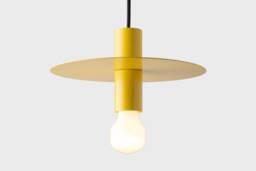 Elvin Ceiling Pendant Hanging Light Yellow Kitchen Island Fixture Disc Lamp Shade - thumbnail 1
