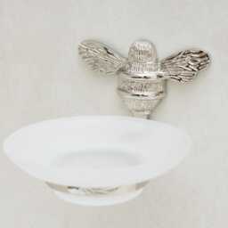 Brass Bee Toilet Roll Holder - Solid Bathroom Decor - thumbnail 4