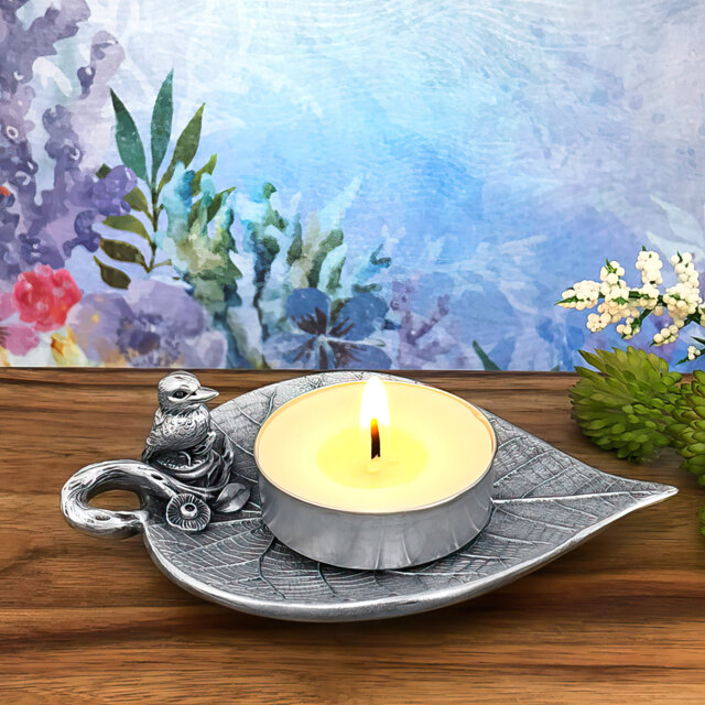 Kookaburra On Leaf Trinket Dish For Tea Lights, Wedding Rings, Jewellery, Candy & Bag Holder - image 1