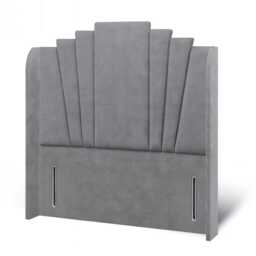 Flower Design Plush Velvet Headboard - 54 - thumbnail 2