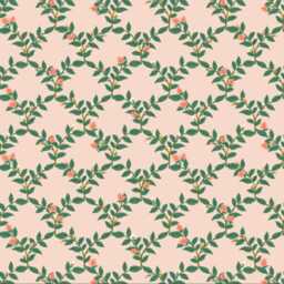 Rifle Paper Co. Floral Mini Crib Sheet Pink Roses Trellis - Ready Ship - thumbnail 3