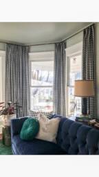 Plaid Pleated Curtain Drapes Buffalo Check Window Treatments - thumbnail 1