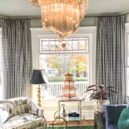 Plaid Pleated Curtain Drapes Buffalo Check Window Treatments - thumbnail 2
