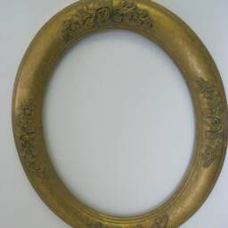 "Antique Gold With Flowers Hand Finish Gallery Oval Picture Frame 11 X 14 ""' Moulding 2 1/4 " - thumbnail 2