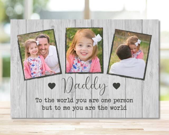 Daddy Gift, New Dad Photo Gift For Father's Day, First Fathers Day Custom Frame - image 1