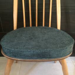 Myhome New Seat Pad(S For Ercol Dining Chairs With Straps & Press Studs - Bottle Green - thumbnail 2