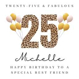 Personalised Best Friend 25Th Birthday Candle Gifts Card Mug B - thumbnail 4