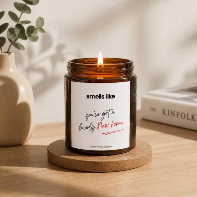 "New Home Candle Gift, Housewarming ""Smells Like You've Got A Lovely Home" - image 1