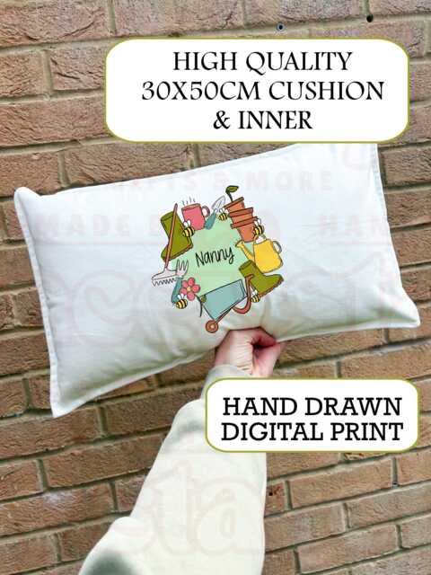 Personalised Gardening Scatter Cushion - 30x50 Oblong - image 1