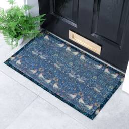 William Morris Bird Indoor & Outdoor Doormat - Long Lasting Welcome Door Mat Easy To Clean Anti-Slip Dirt Trapper Front 70x40cm - thumbnail 1