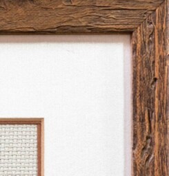 Vintage Floral Teacup Framed Needlepoint Wall Hanging, Housewarming Gift, Gallery Art - thumbnail 3