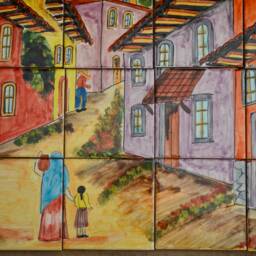 35 Pieces Mexican Tile Wall Mural - thumbnail 3