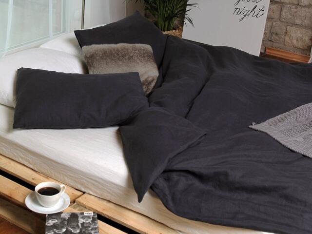 Premium Softened Linen Duvet Cover Set, Duvet Cover With 2 Pillowcases, Full Size, Queen King Size - image 1