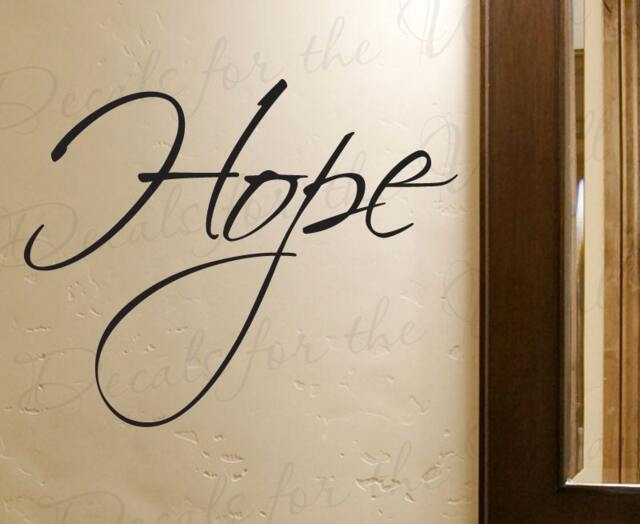 Hope Inspirational Home Motivational Living Room Trials Difficulty Wall Lettering Decal Sticker Graphic Decor Vinyl Quote Art Decoration W9 - image 1