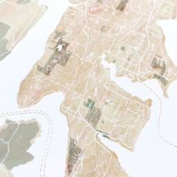 Bainbridge Island Washington Map Watercolor Wash City - Art Print Wedding Wall Puget Sound Seattle Moving Realtor Travel Gift - thumbnail 3